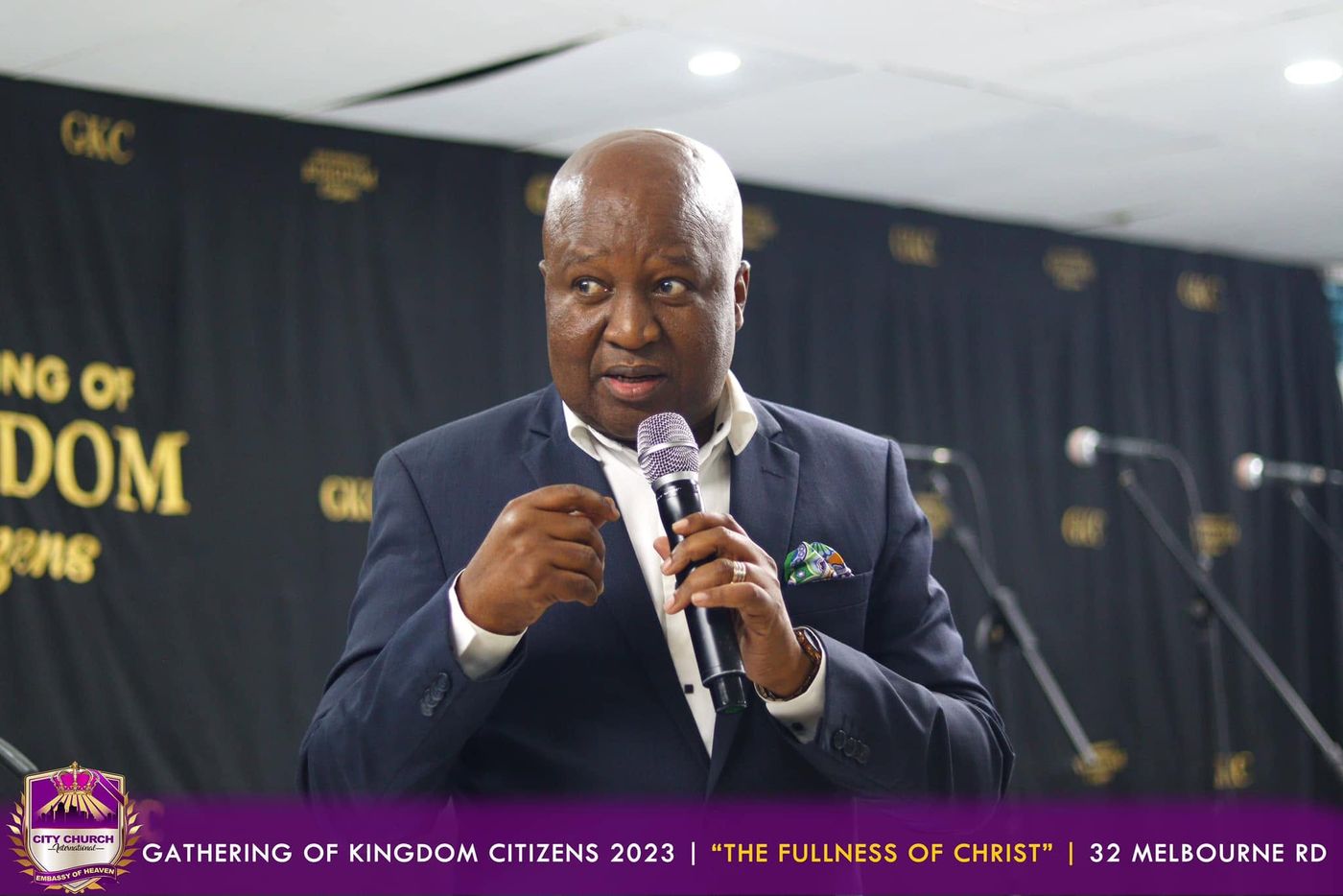 A speaker at Gathering of Kingdom Citizens 2023