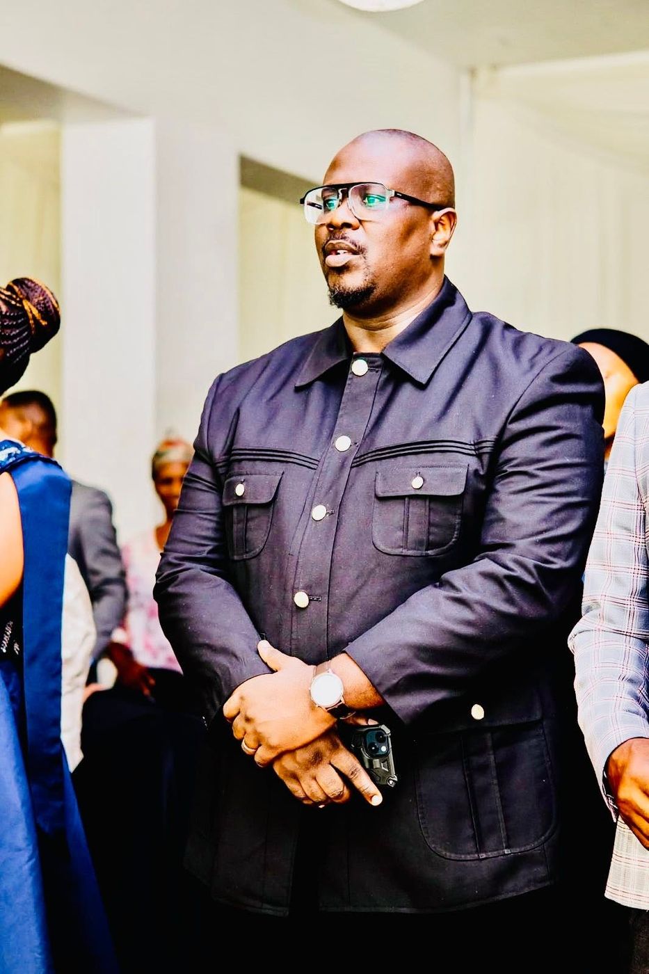 Standing during the service